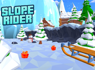 Slope Rider Arcade game cover art showcased on Dino Game Hub